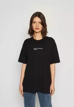 Футболка с принтом Karl Lagerfeld Jeans ФУТБОЛКА RELAXED GOTHIC, цвет black