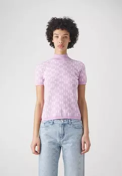 Футболка с принтом KARL LAGERFELD, светло-розовый