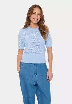 Футболка с принтом KARNA Saint Tropez, синий