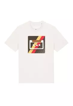 Футболка с принтом KASSETTE watapparel, белый