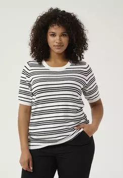 Футболка с принтом KCLIZZY Kaffe Curve, слоновая кость