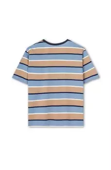 Футболка с принтом KEANE STRIPES UNISEX Kaotiko, черный