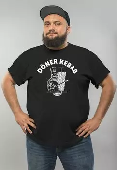 Футболка с принтом KEBAB DNERSPIESS FUN Moonworks, цвет schwarz
