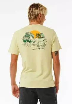 Футболка с принтом KEEP ON TRUCKING Rip Curl, цвет vintage yellow