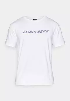 Футболка с принтом KEN J.LINDEBERG Sports, белый