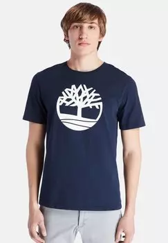 Футболка с принтом Kennebec River Tree Timberland, цвет dark sapphire