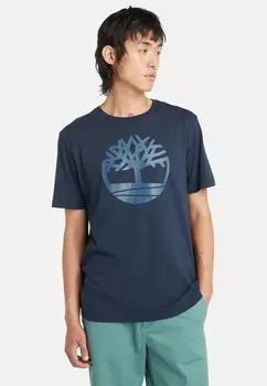 Футболка с принтом Kennebec River Tree Timberland, цвет dark sapphire dark denim