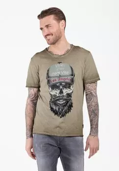 Футболка с принтом Key Largo, зеленый