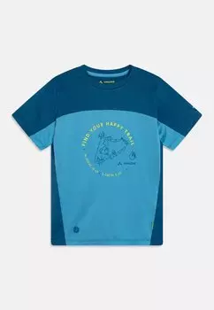 Футболка с принтом KIDS SOLARO UV UNISEX Vaude, цвет pastel blue