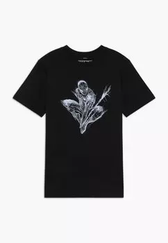 Футболка с принтом KIDS SPIDERMAN SCRATCHED Mister Tee, цвет black