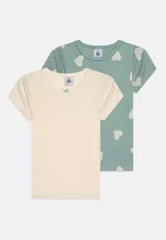 Футболка с принтом Kids Tee Unisex 2 Pack Petit Bateau, мультиколор