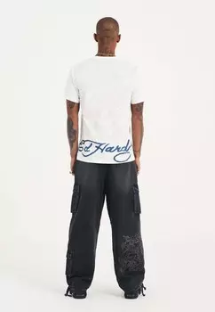 Футболка с принтом KILLS SLOWLY Ed Hardy, белый