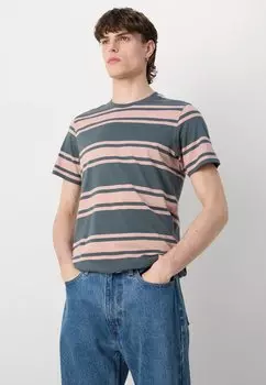 Футболка с принтом Kilton Stripe Barbour, темно-грифельный