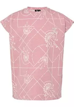 Футболка с принтом KIMBERLY S/S Hummel, цвет zephyr