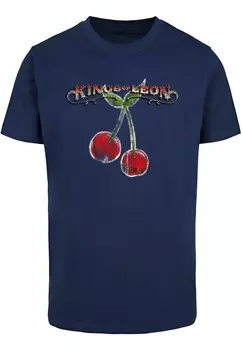 Футболка с принтом KINGS OF LEON CHERRIES Merchcode, темно-синий