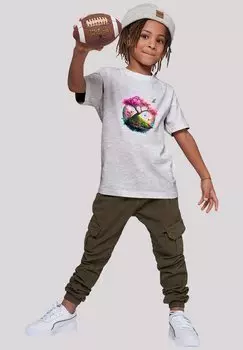 Футболка с принтом KIRSCHBLTEN BAUM TEE UNISEX F4NT4STIC, цвет heather grey