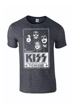 Футболка с принтом KISS CONCERT POSTER rockshirts, темно-серый