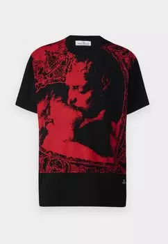 Футболка с принтом Kiss Oversized Vivienne Westwood, черная