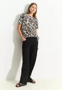 Футболка с принтом KNOTEN Cecil, кремовый