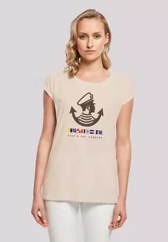 Футболка с принтом KNUT JAN HAMBURG LOGO F4NT4STIC, песочный