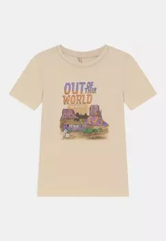 Футболка с принтом KOGLUCY UNKNOWN BOX JRS Kids ONLY, бежевый