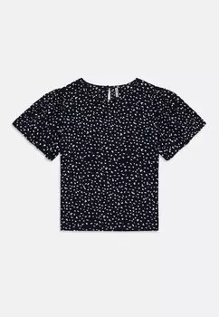 Футболка с принтом KOGSALLI LIFE ONLY GIRLS, темно-синий