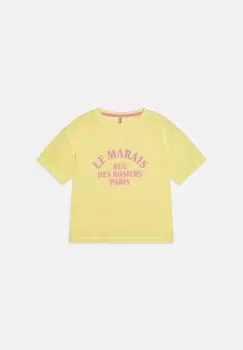 Футболка с принтом KOGSINNA REG FRANCE BOX Kids ONLY, желтый