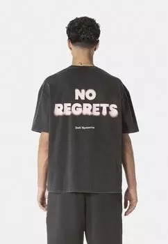 Футболка с принтом KOQS, антрацит