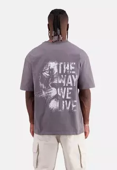 Футболка с принтом KOQS, белый