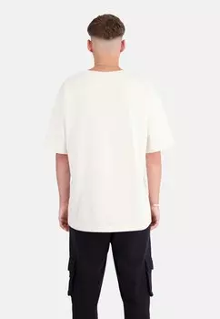 Футболка с принтом KOQS, бежевый