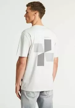 Футболка с принтом KORE CHASIN', светло-серый