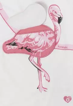 Футболка с принтом Koroshi, бланко белая