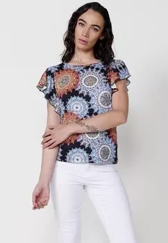 Футболка с принтом Koroshi, черный