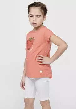 Футболка с принтом Koroshi, коралловый
