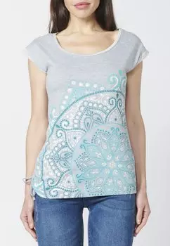 Футболка с принтом Koroshi, мультиколор