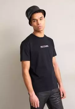 Футболка с принтом КОРОТКИЙ РУКАВ Missoni, черный