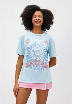 Футболка с принтом Koton, синий