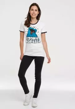 Футболка с принтом KRMELMONSTER LOGOSHIRT, белый