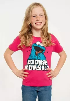 Футболка с принтом KRMELMONSTER LOGOSHIRT, розовый