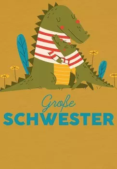 Футболка с принтом KROKODIL GROSSE SCHWESTER watapparel, горчично-желтый