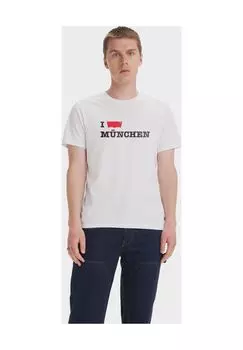 Футболка с принтом, круглый вырез, мужская Levi's