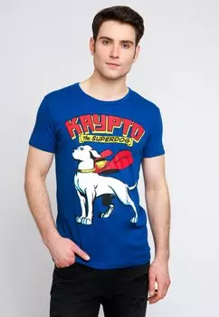 Футболка с принтом KRYPTO THE SUPERDOG LOGOSHIRT, цвет blau