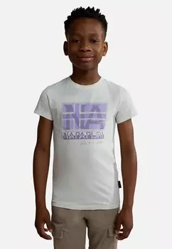 Футболка с принтом Ks Brunt Napapijri, цвет white whisper