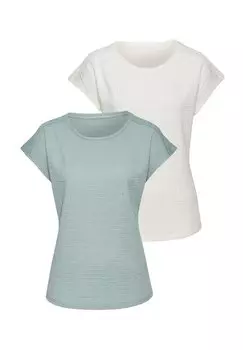 Футболка с принтом KURZARM 2PACK - Blouse Vivance, мятный