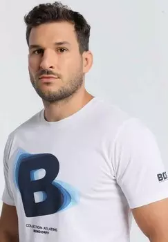 Футболка с принтом KURZARM BENDORFF, белый