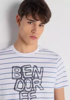 Футболка с принтом KURZARM BENDORFF, синий