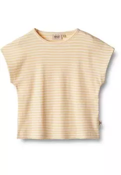 Футболка с принтом KURZARM BETTE Wheat, цвет pale apricot stripe