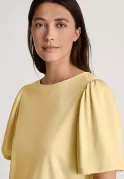 Футболка с принтом KURZARM Calida, светло-желтый