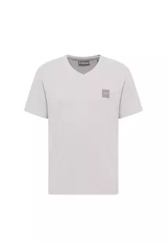 Футболка с принтом KURZARM Elbsand, бежевый