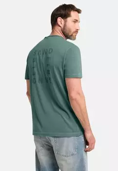 Футболка с принтом KURZARM Elbsand, зеленый